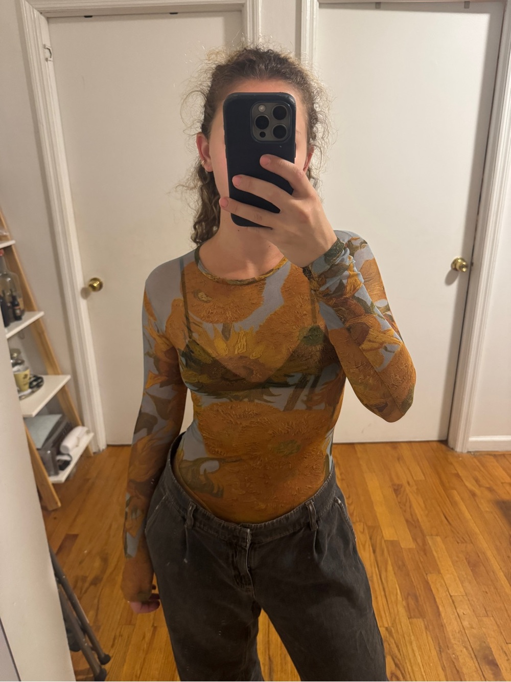 Zara Van Gogh Mesh Bodysuit